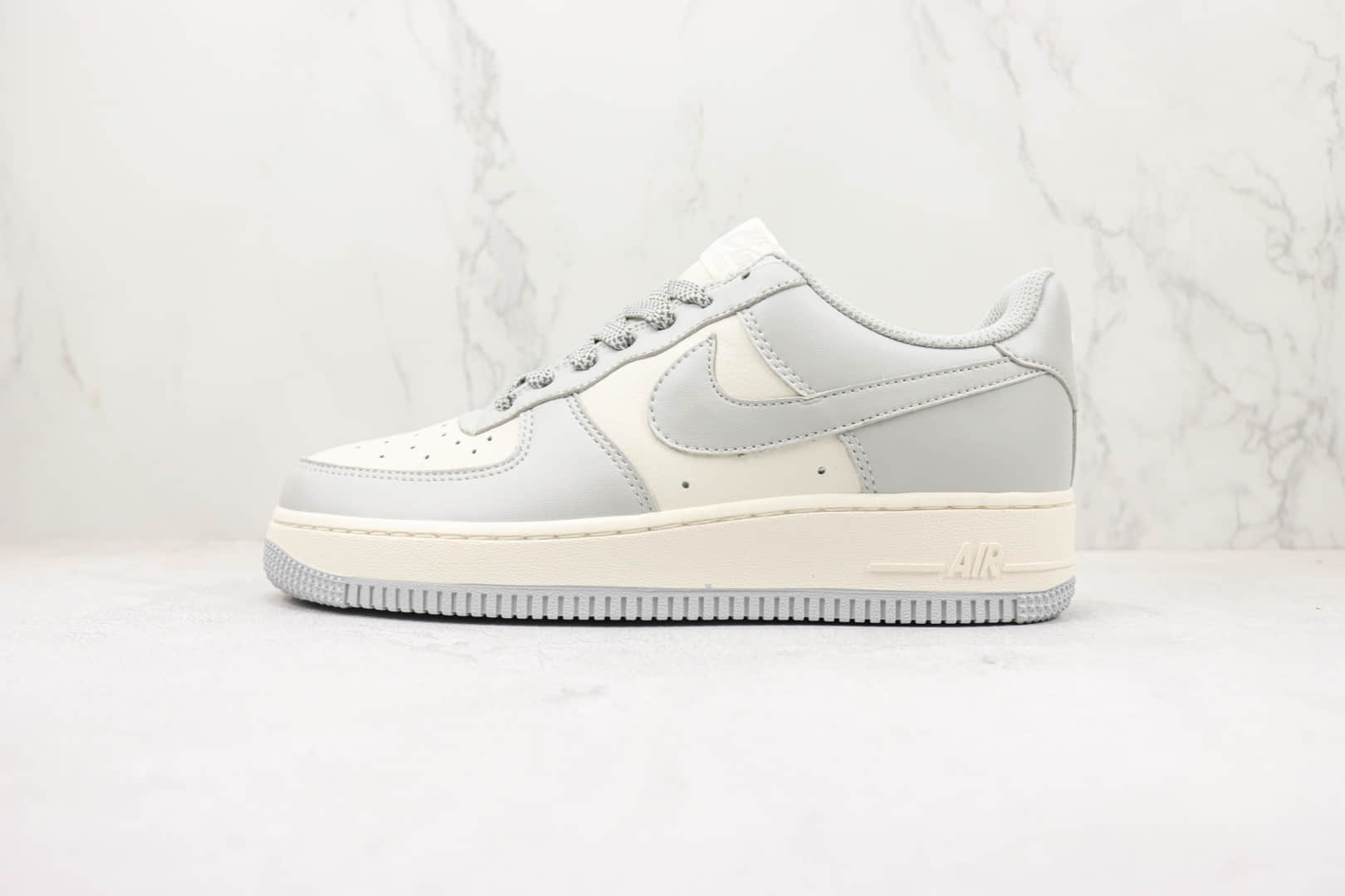 耐克Nike Air Force 1 Nike Low纯原版本低帮空军一号白灰色板鞋 莆田耐克空军一号校园板鞋 货号：HU6395-756