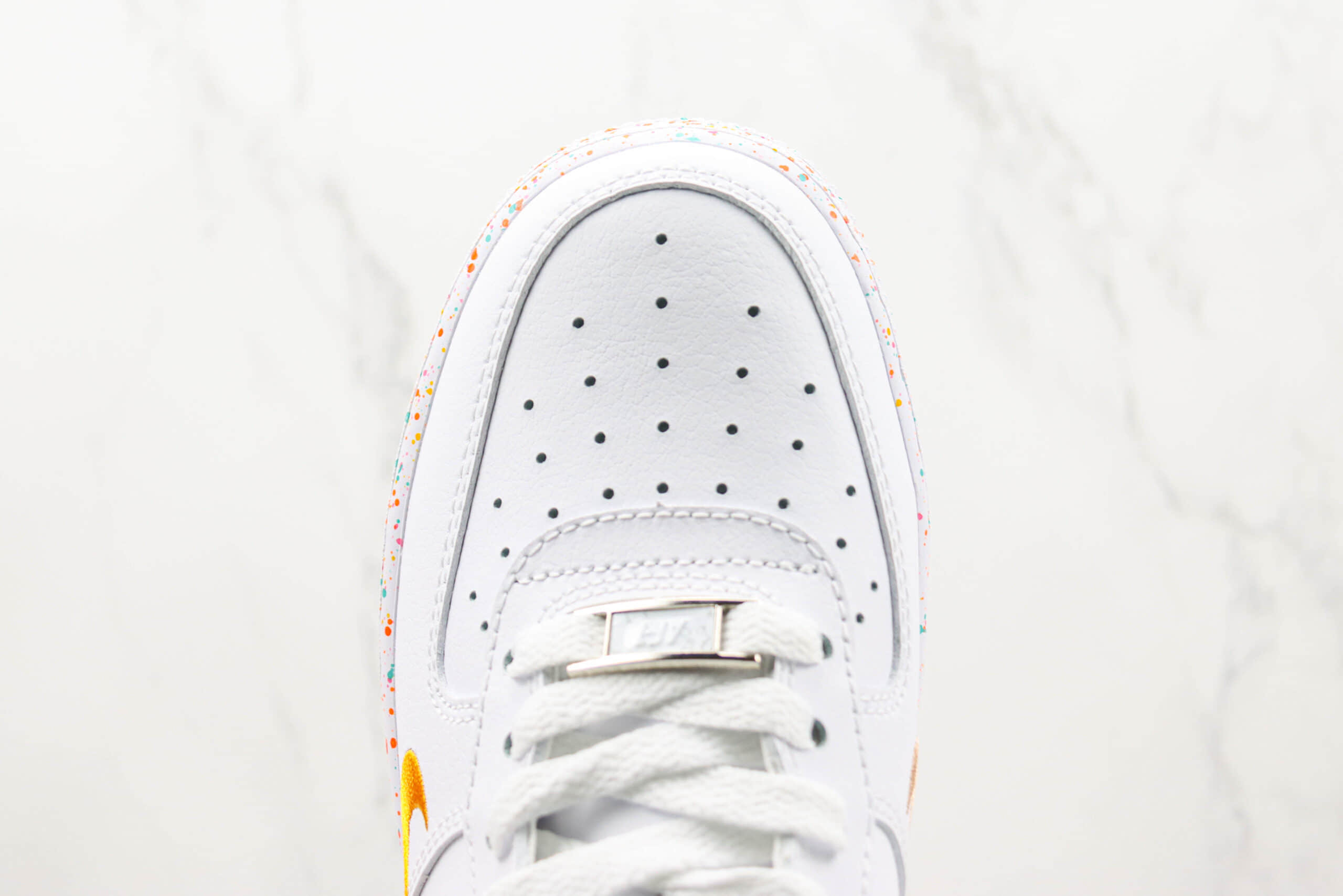 耐克Nike Air Force 1 07纯原版本低帮空军一号双小勾彩色波点板鞋 耐克空军一号校园板鞋 货号:FD4626-181