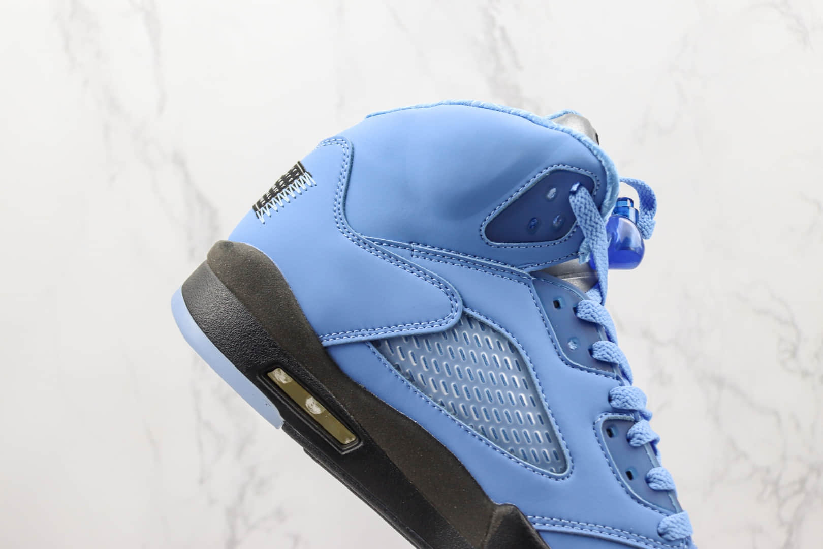 乔丹Air Jordan 5纯原版本高帮AJ5北卡蓝配色篮球鞋 莆田天花板AJ5系列 货号:DV1310-401