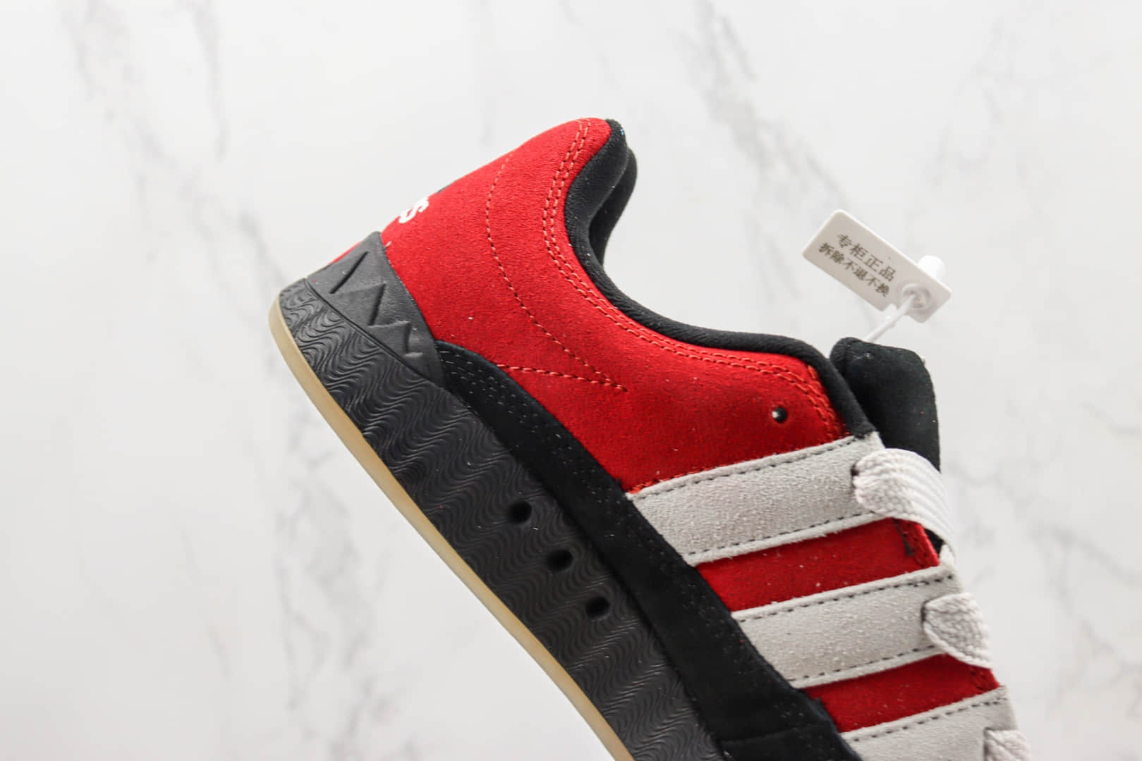 阿迪达斯adidas Adimatic Jamal smith纯原版本鲨鱼酒红色复古面包鞋 莆田阿迪达斯货源 货号:GY2093