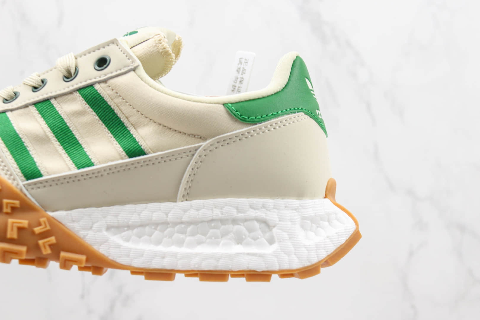 阿迪达斯Adidas Retropy Boost E5纯原版本W.R.P二代白绿色复古慢跑鞋 天花板阿迪爆米花跑鞋 货号:HP2193