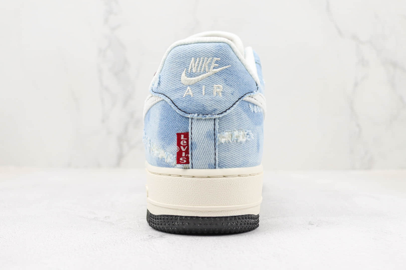 耐克Nike Air Force 1 Nike Low纯原版本低帮空军一号李维斯牛仔帆布蓝配色板鞋 复刻耐克空军一号板鞋 货号：LE5050-012