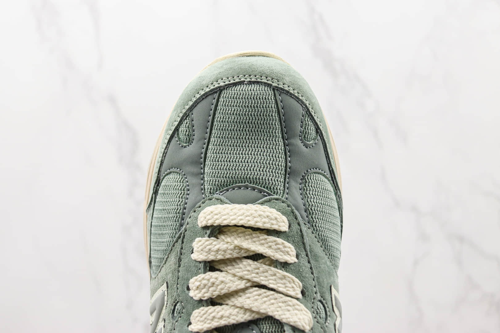 新百伦New Balance 993纯原版本Kith联名千草绿色开心果NB993复古慢跑鞋 莆田NB系列复古老爹鞋 货号:MR993KH1