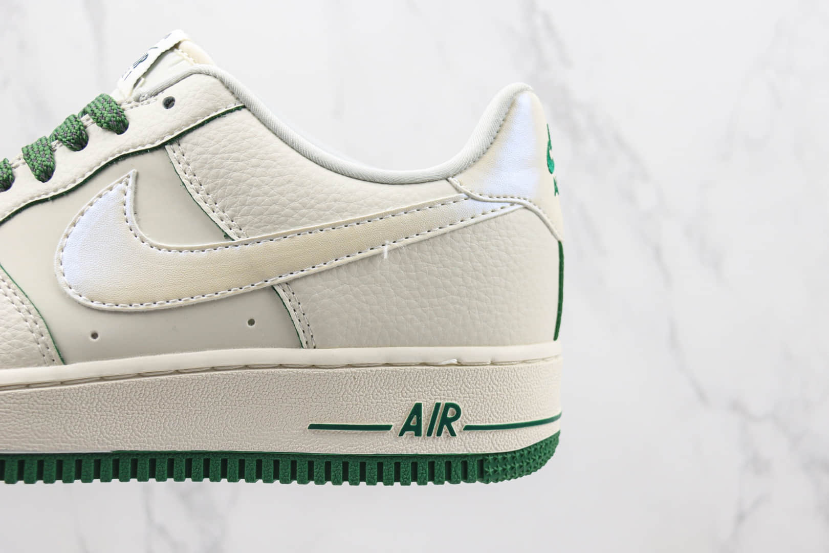 耐克Nike Air Force 1纯原版本空军一号米白深绿马克笔低帮板鞋 莆田天花板AF1系列 货号:DD9915-600