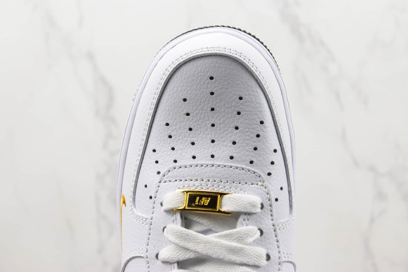 耐克Nike Air Force 1 Low纯原版本低帮空军一号40周年白黑金钩板鞋 莆田天花板AF1系列 货号:DD1225-001