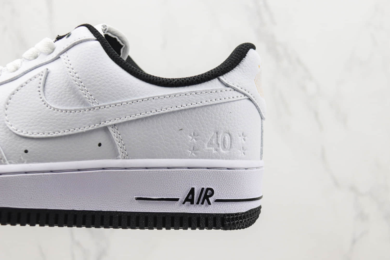 耐克Nike Air Force 1 Low纯原版本低帮空军一号40周年白黑金钩板鞋 莆田天花板AF1系列 货号:DD1225-001