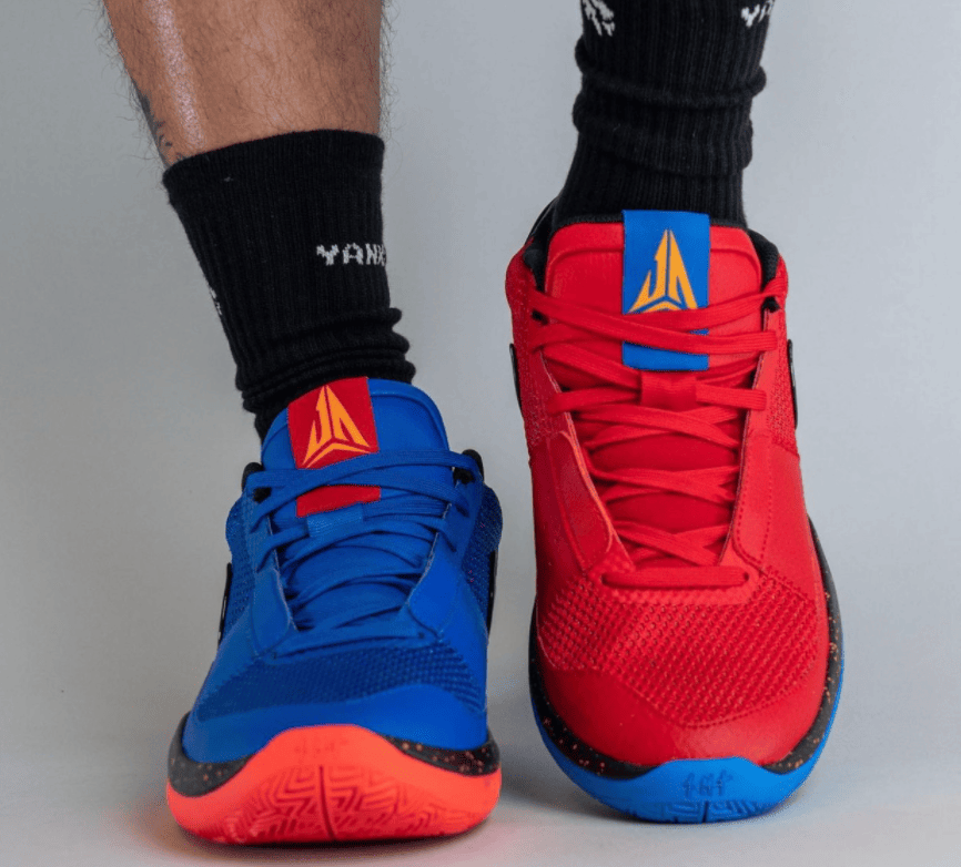 吸睛红蓝鸳鸯!莫兰特签名鞋Nike Ja 1新配色上脚实物曝光! 货号:DR8785-401