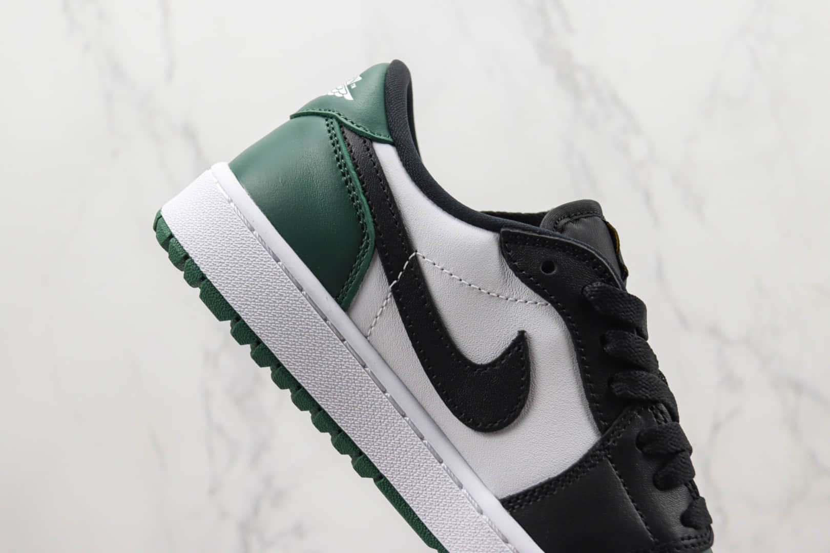 乔丹Air Jordan 1 Low纯原版本低帮A1J黑绿脚趾板鞋 莆田天花板AJ1系列 货号:DD9315-107