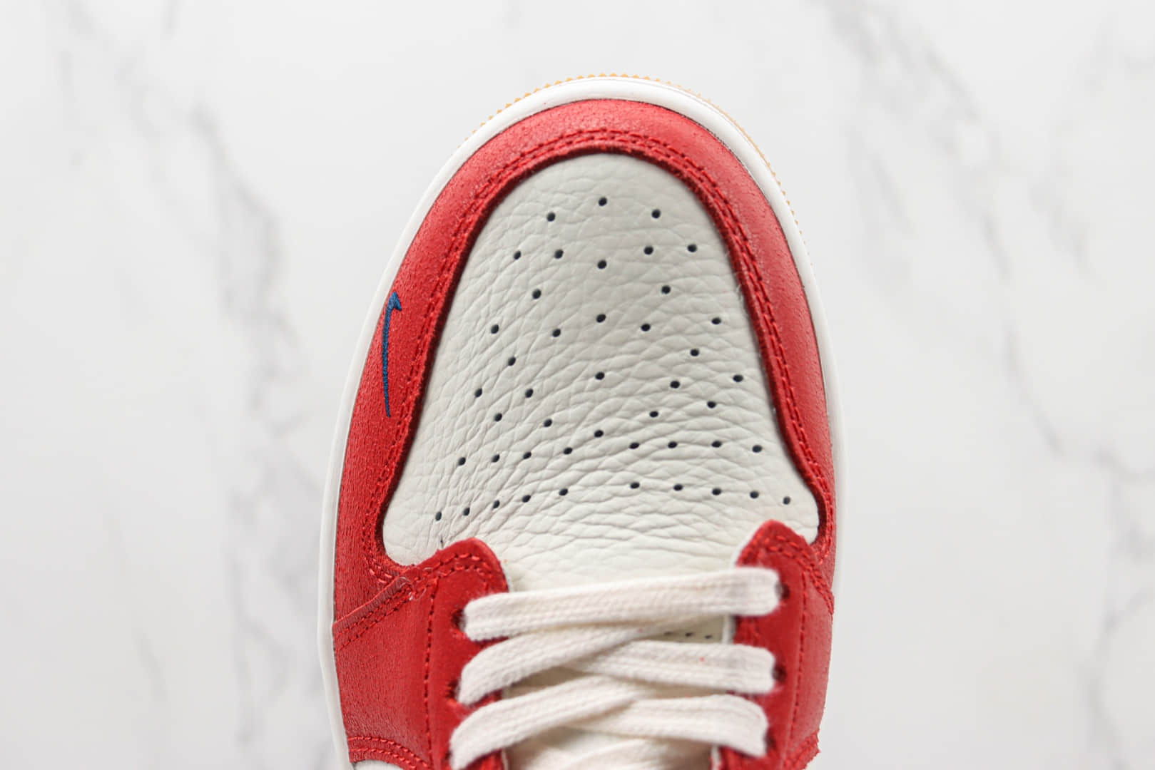 乔丹Air Jordan 1 Low纯原版本低帮AJ1白红脚趾板鞋 莆田天花板AJ1系列 货号:DZ0790-100