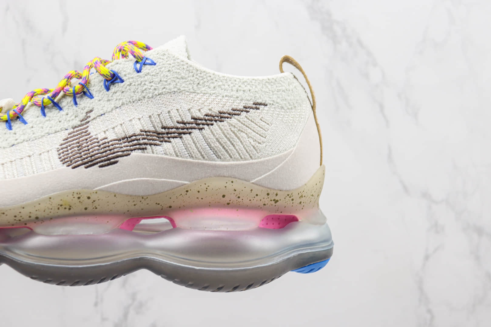 耐克Nike Air Max Scorpion FK纯原版本天蝎座系列浅灰黄粉蓝大气垫跑鞋 莆田复刻耐克 货号:FJ7070-001