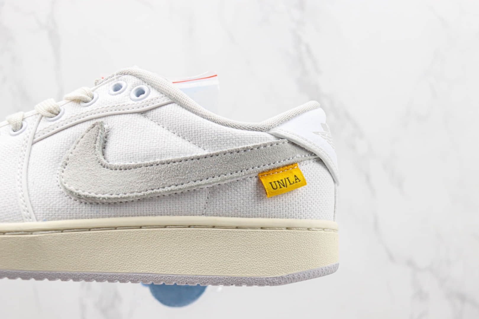 乔丹Union x AJKO 1 Low “White”纯原版本UN联名AJ1帆布白低帮板鞋 莆田天花板AJ1系列 货号：DO8912-101