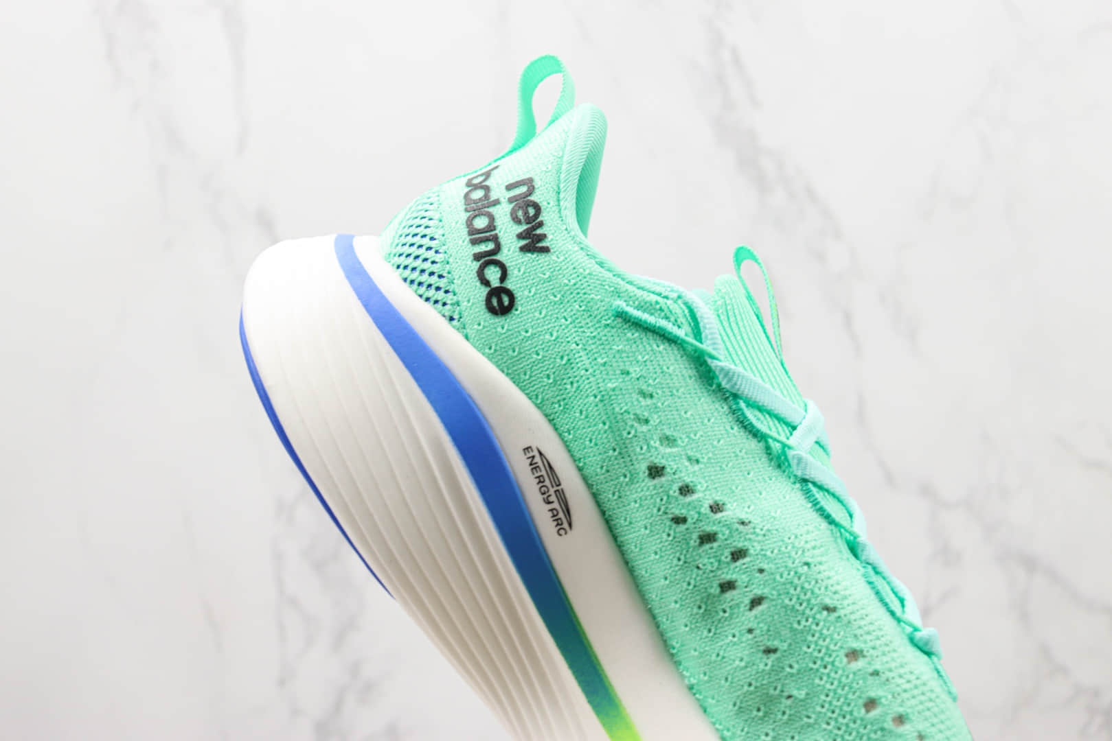 新百伦Stone Island x New Balance FueCell SC Elite v3纯原版本石头岛联名蓝绿色跑鞋 莆田新百伦货源 货号:MRCELLT3