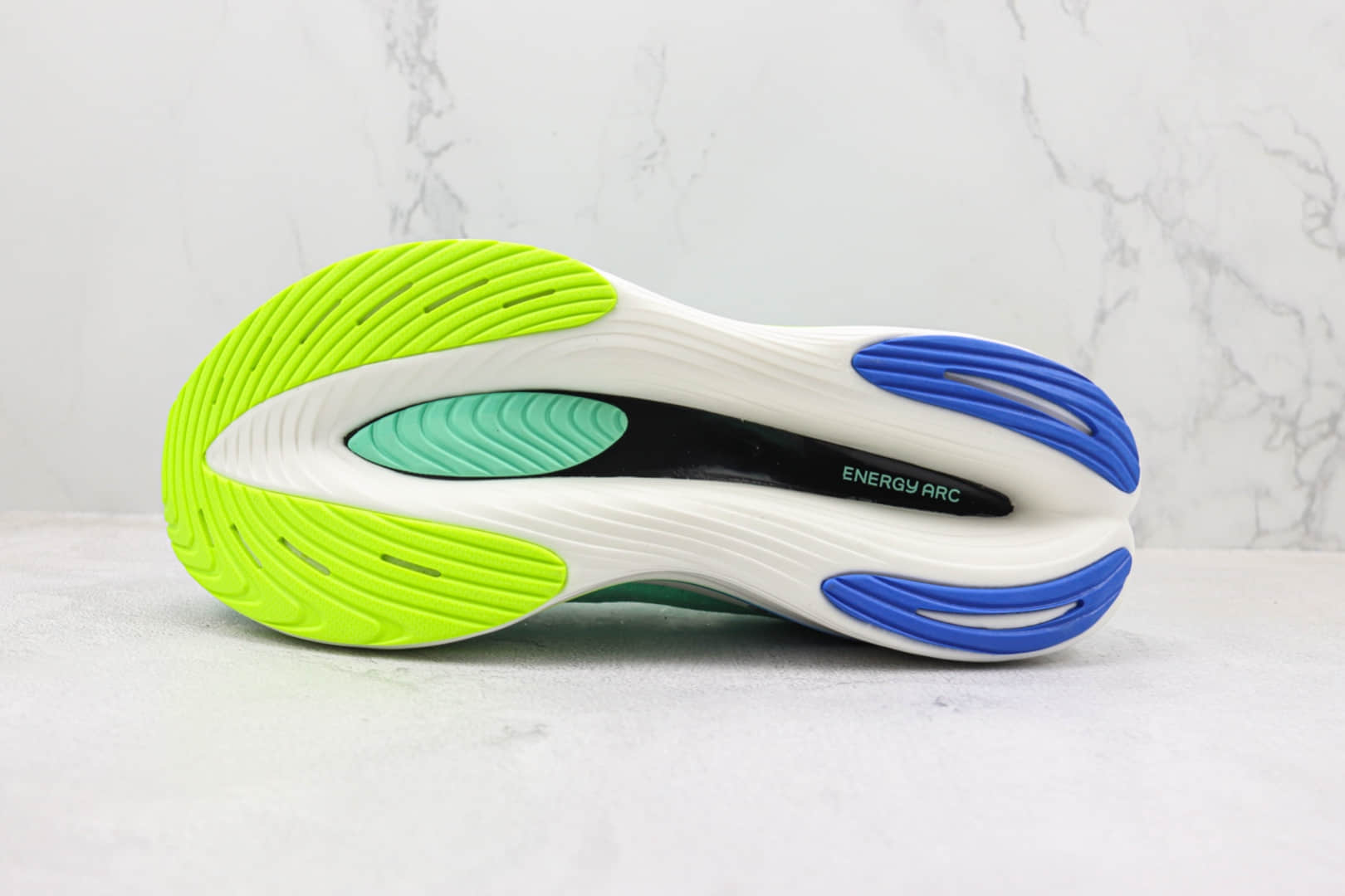 新百伦Stone Island x New Balance FueCell SC Elite v3纯原版本石头岛联名蓝绿色跑鞋 莆田新百伦货源 货号:MRCELLT3