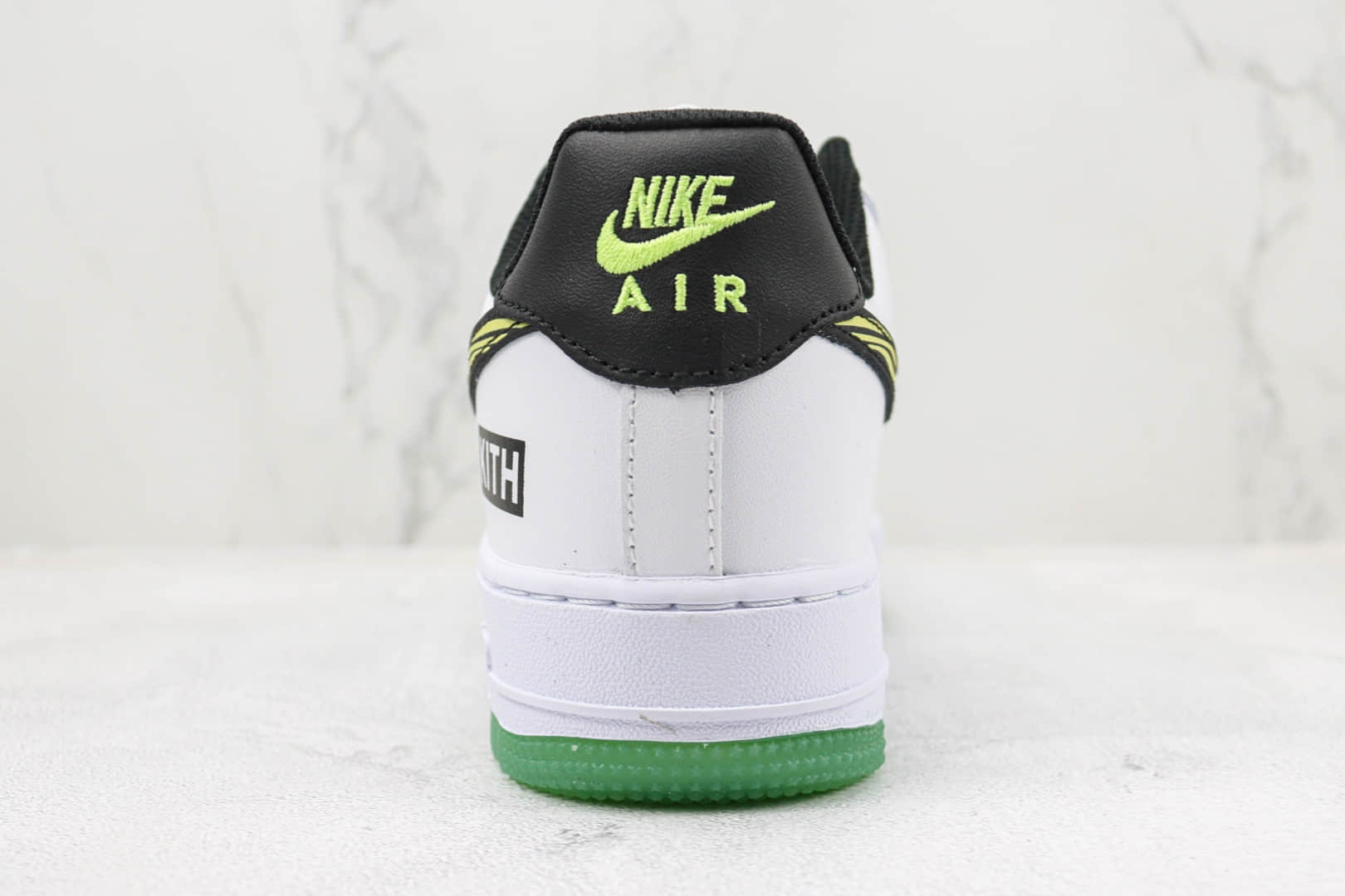 耐克Nike Air Force 1'07 Low纯原版本KITH联名低帮空军一号白绿斑马波浪勾板鞋 莆田天花板AF1系列 货号:BS9055-827