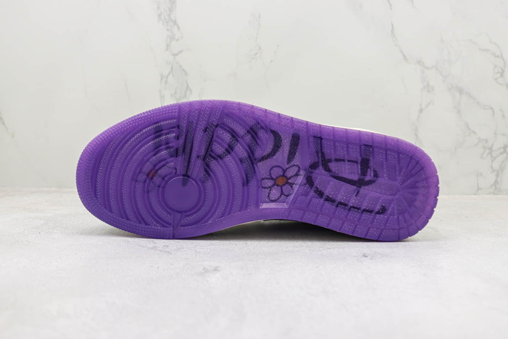 乔丹Air Jordan 1 Low纯原版本低帮AJ1慈善款绿紫色板鞋 莆田天花板AJ1系列 货号:FD9665-351