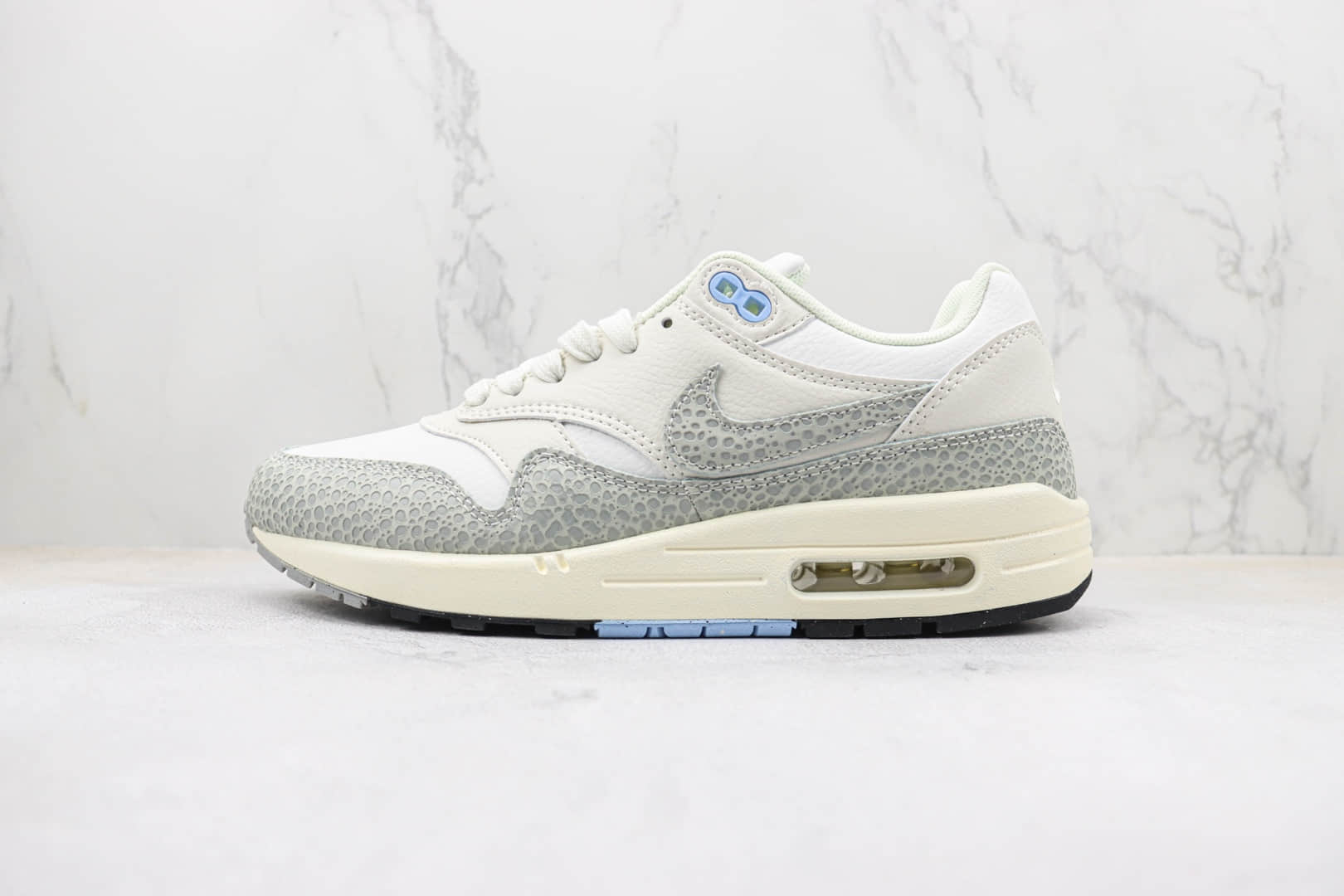 耐克Nike Air Max 1 PRM纯原版本灰白石斑纹跑鞋 莆田耐克货源 货号:FB5059-100