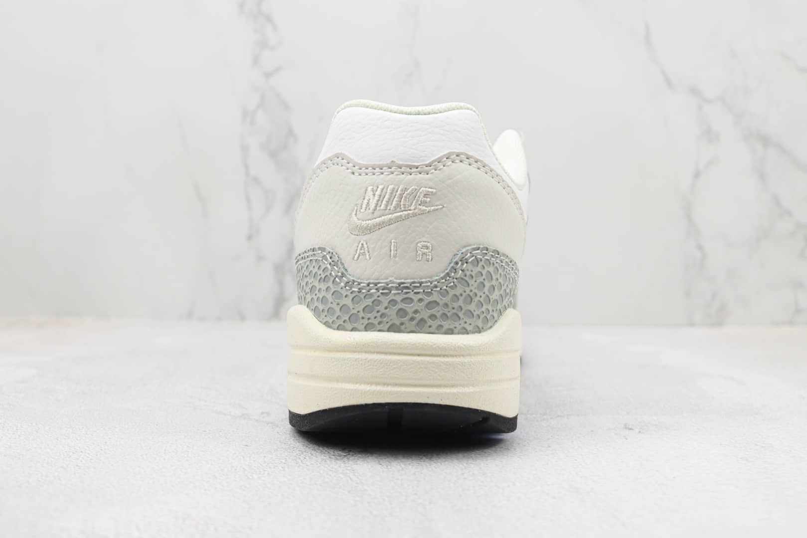 耐克Nike Air Max 1 PRM纯原版本灰白石斑纹跑鞋 莆田耐克货源 货号:FB5059-100
