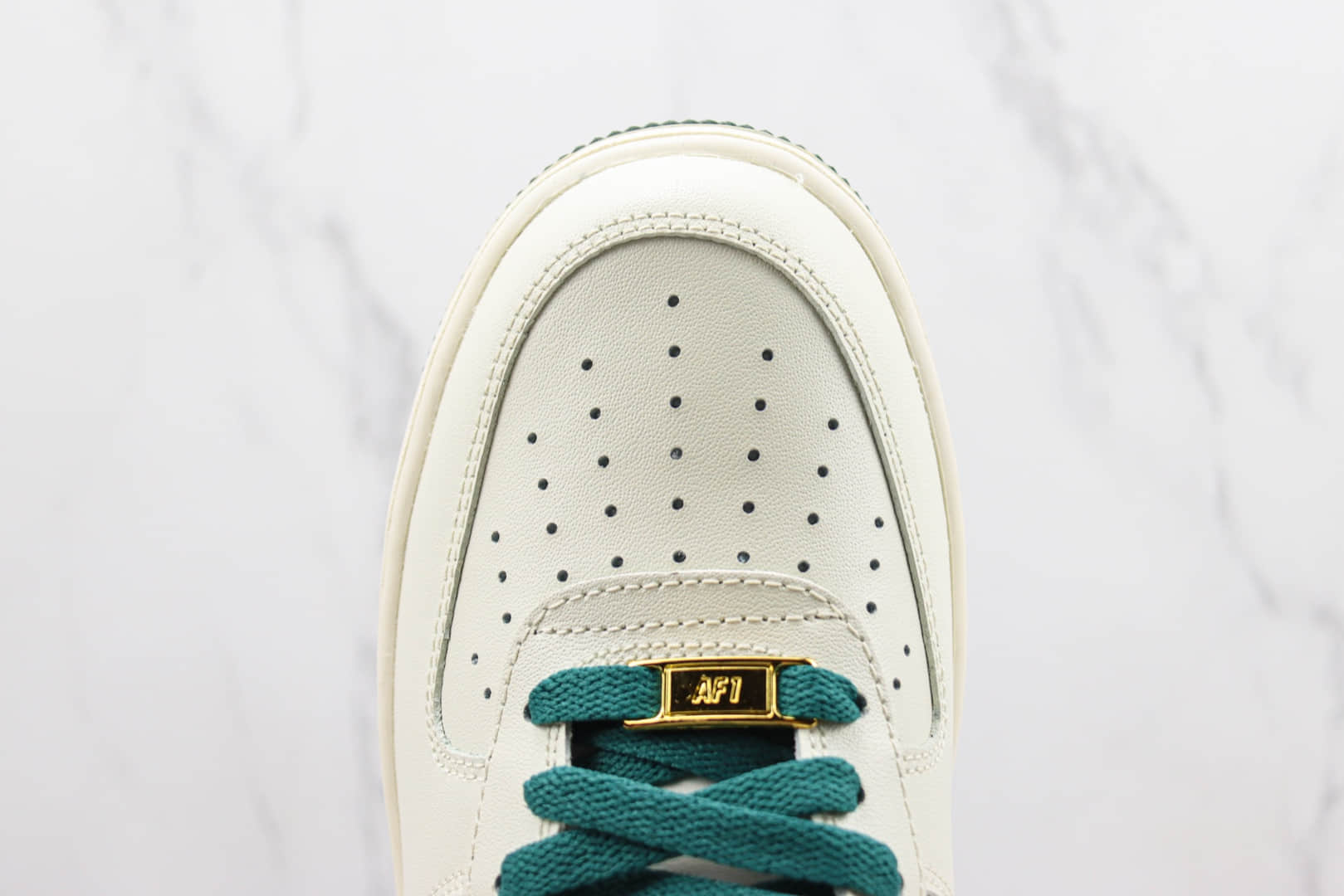 耐克Nike Air Force 1 '07 Low纯原版本空军一号低帮白墨绿色板鞋 莆田天花板AF1系列 货号:SP0758-027
