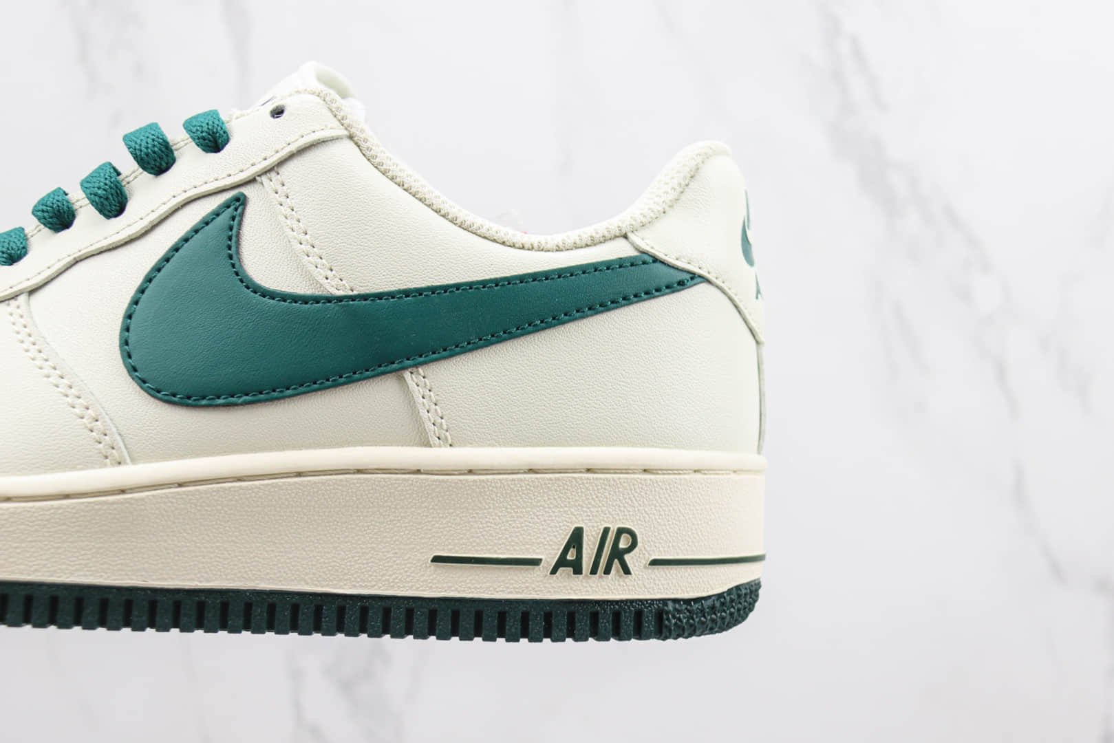 耐克Nike Air Force 1 '07 Low纯原版本空军一号低帮白墨绿色板鞋 莆田天花板AF1系列 货号:SP0758-027