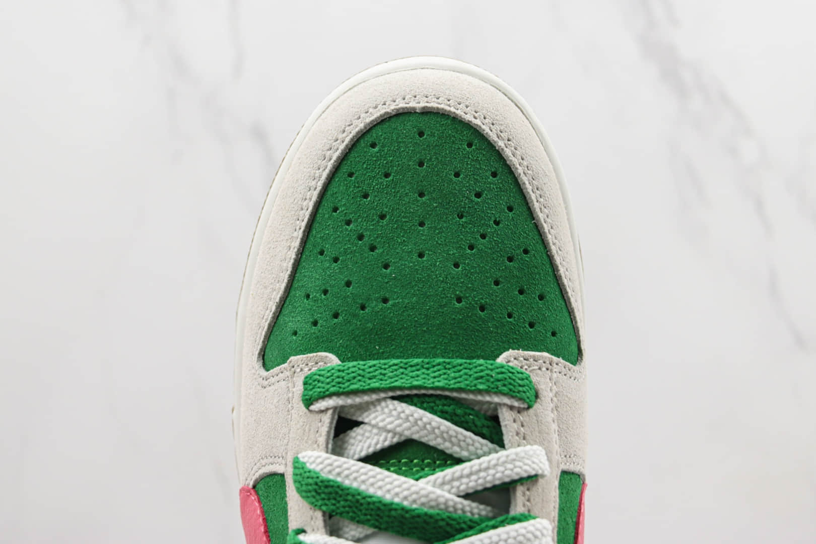 耐克Nike SB Dunk Low纯原版本低帮Dunk愤怒仙人掌灰绿色板鞋 莆田天花板Dunk系列 货号:DO9457-137