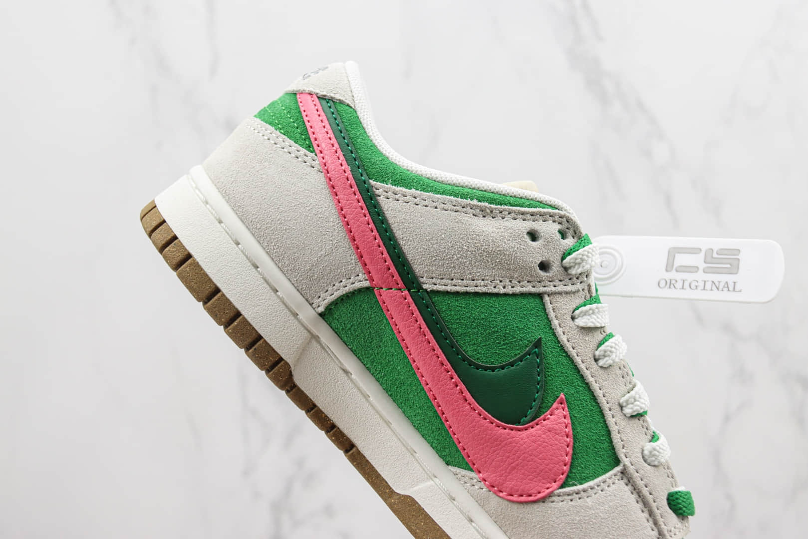 耐克Nike SB Dunk Low纯原版本低帮Dunk愤怒仙人掌灰绿色板鞋 莆田天花板Dunk系列 货号:DO9457-137