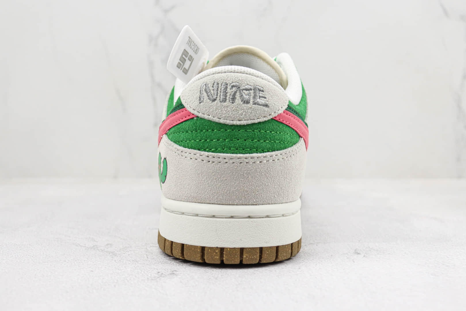 耐克Nike SB Dunk Low纯原版本低帮Dunk愤怒仙人掌灰绿色板鞋 莆田天花板Dunk系列 货号:DO9457-137