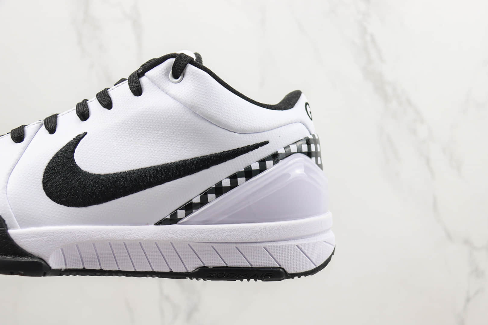 耐克Nike Zoom Kobe 4纯原版本科比4代GIGI纪念款白黑实战篮球鞋 莆田耐克货源 货号:FJ9363-100