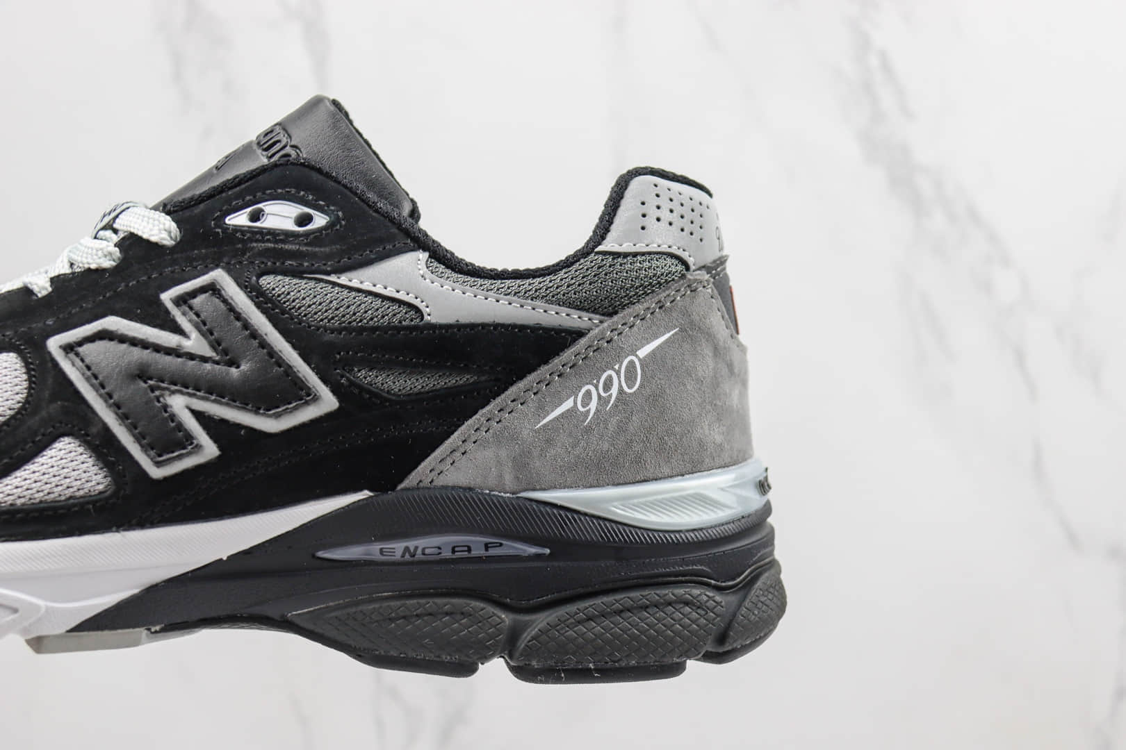 DTLR x New Balance 990V3纯原版本NB990V3联名款灰黑色复古跑步鞋 莆田新百伦货源 货号:M990DL3