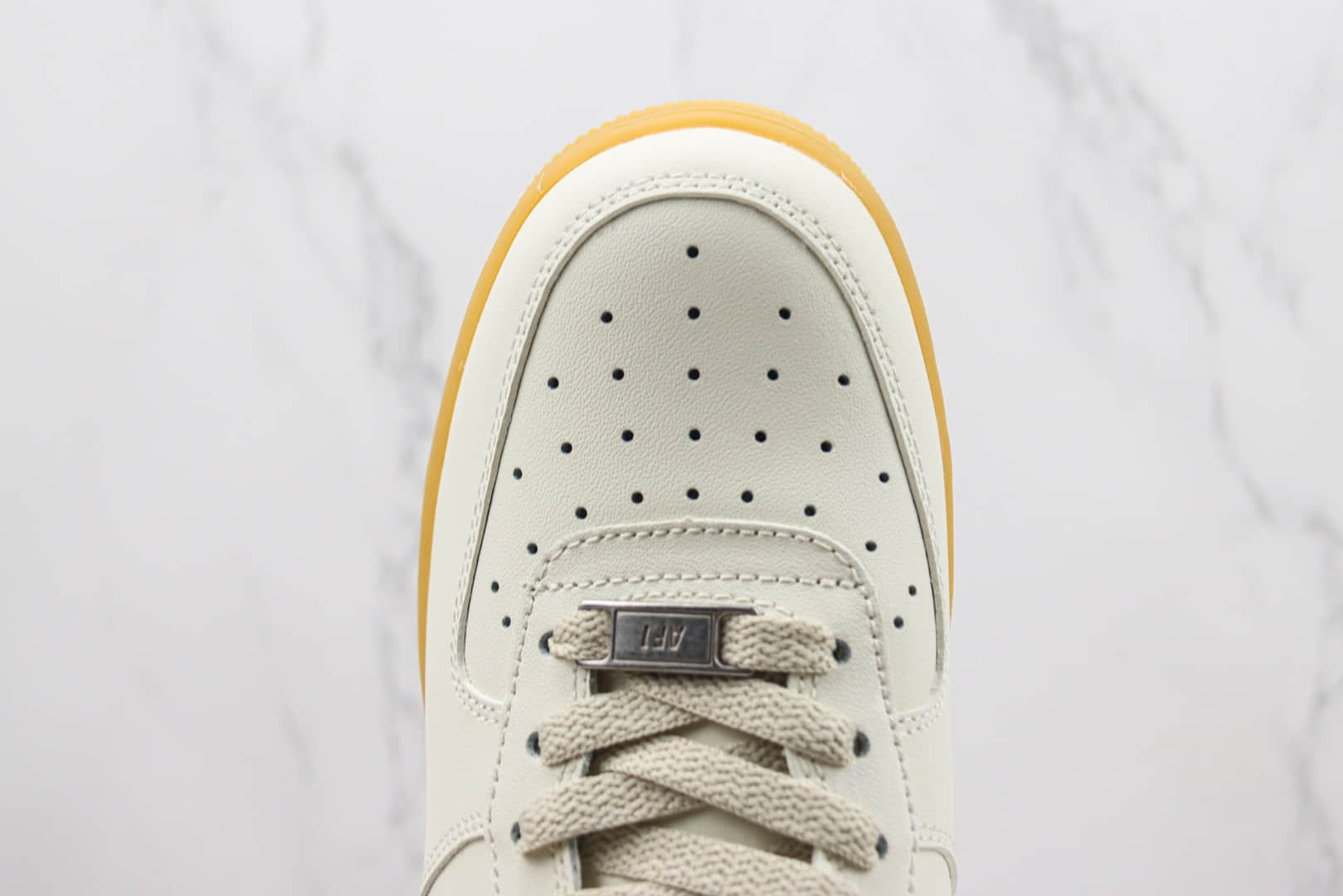 耐克Nike Air Force 1'07 Low纯原版本低帮空军一号米灰生胶板鞋 莆田耐克工厂 货号:XC2351-066