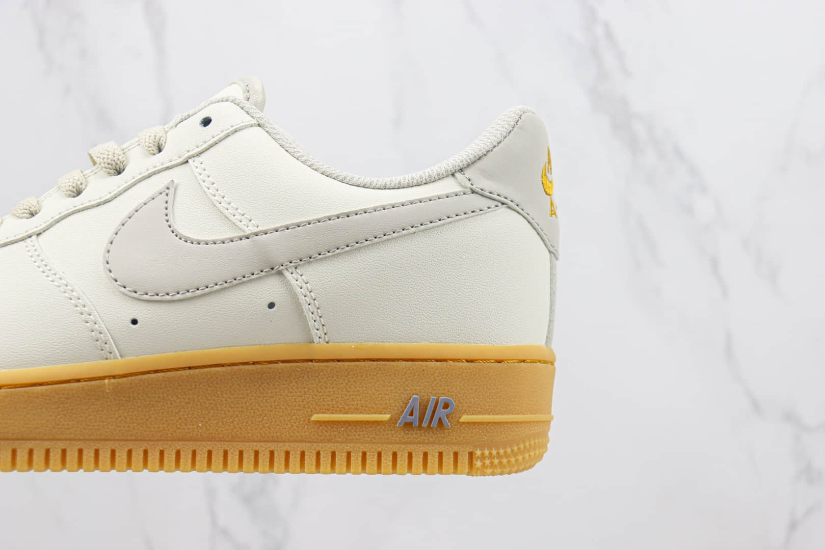 耐克Nike Air Force 1'07 Low纯原版本低帮空军一号米灰生胶板鞋 莆田耐克工厂 货号:XC2351-066