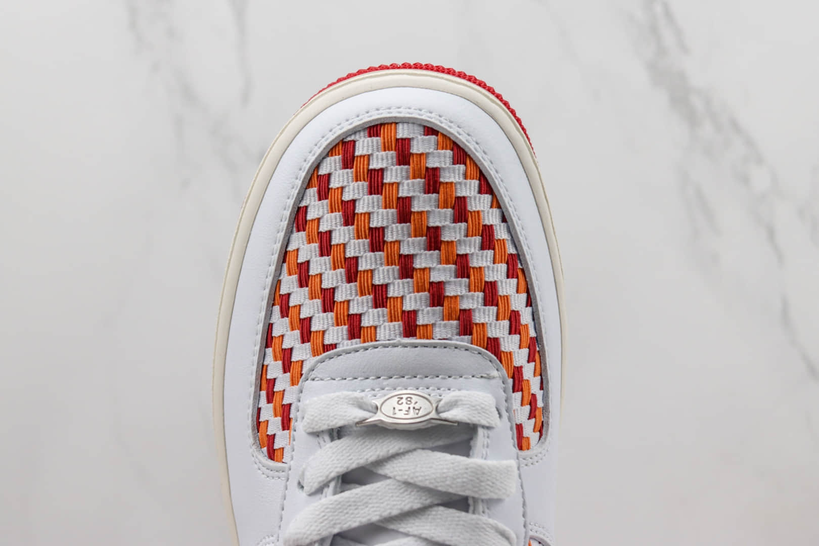 耐克Nike Air Force 1 Low纯原版本低帮空军一号白红编织板鞋 莆田天花板AF1系列 货号:DM1060-161