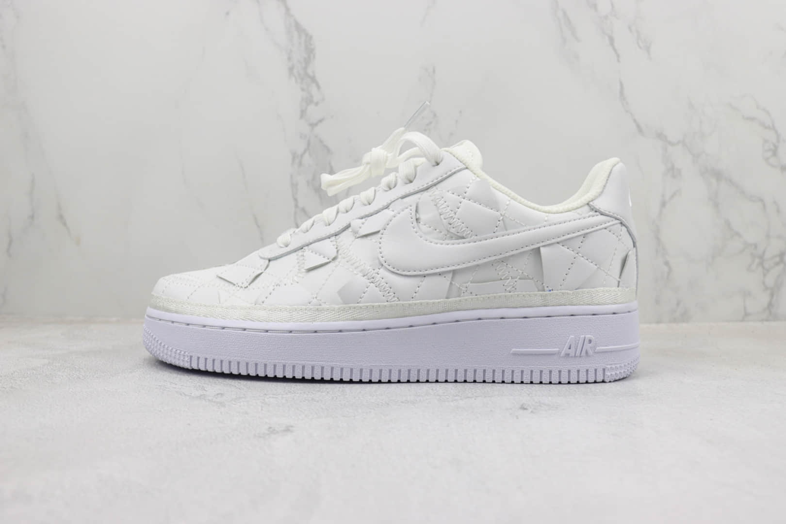 耐克Billie Eilish x Nike Air Force 1 Low纯原版本碧梨联名空军一号低帮白色不规则剪裁板鞋 莆田天花板AF1系列 货号:DZ3674-100