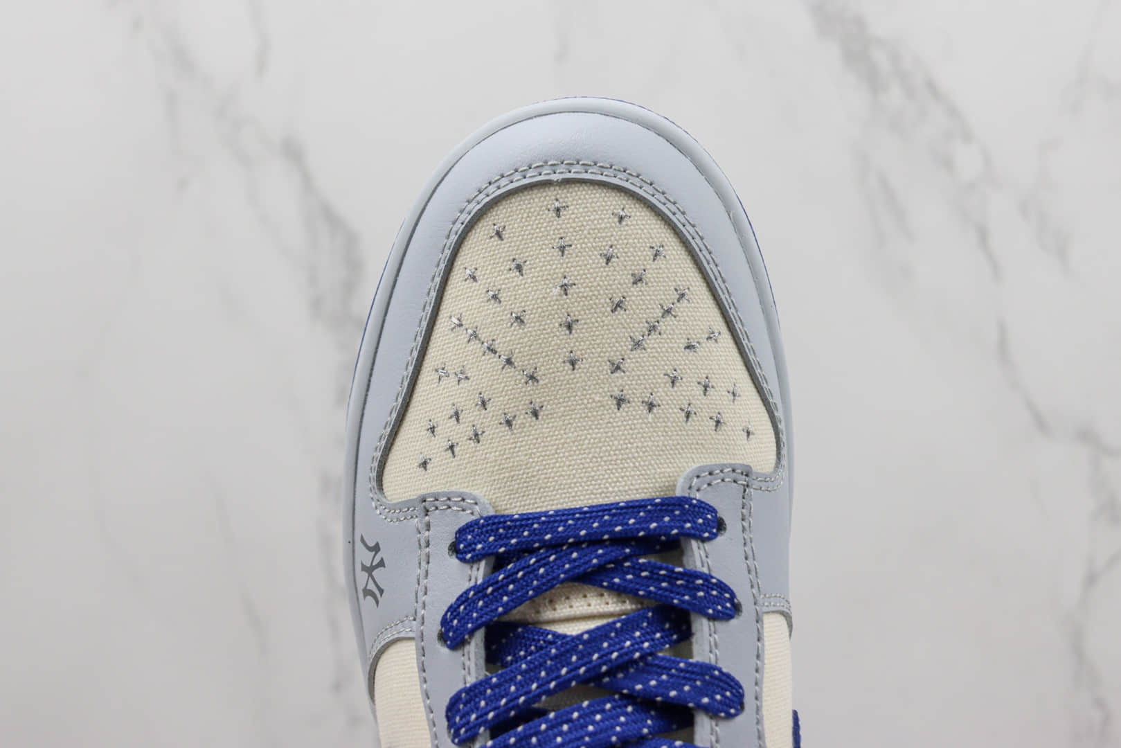 耐克Nike SB Dunk Low纯原版本MLB联名低帮SB Dunk蔚蓝灰板鞋 莆田天花板Dunk系列 货号:FC1688-104