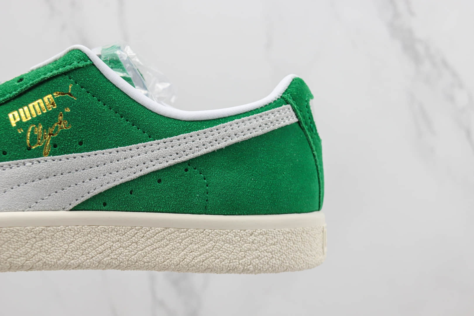 彪马PUMA Clyde OG纯原版本五十周年纪念白绿色低帮板鞋 莆田彪马货源 货号:391962-03
