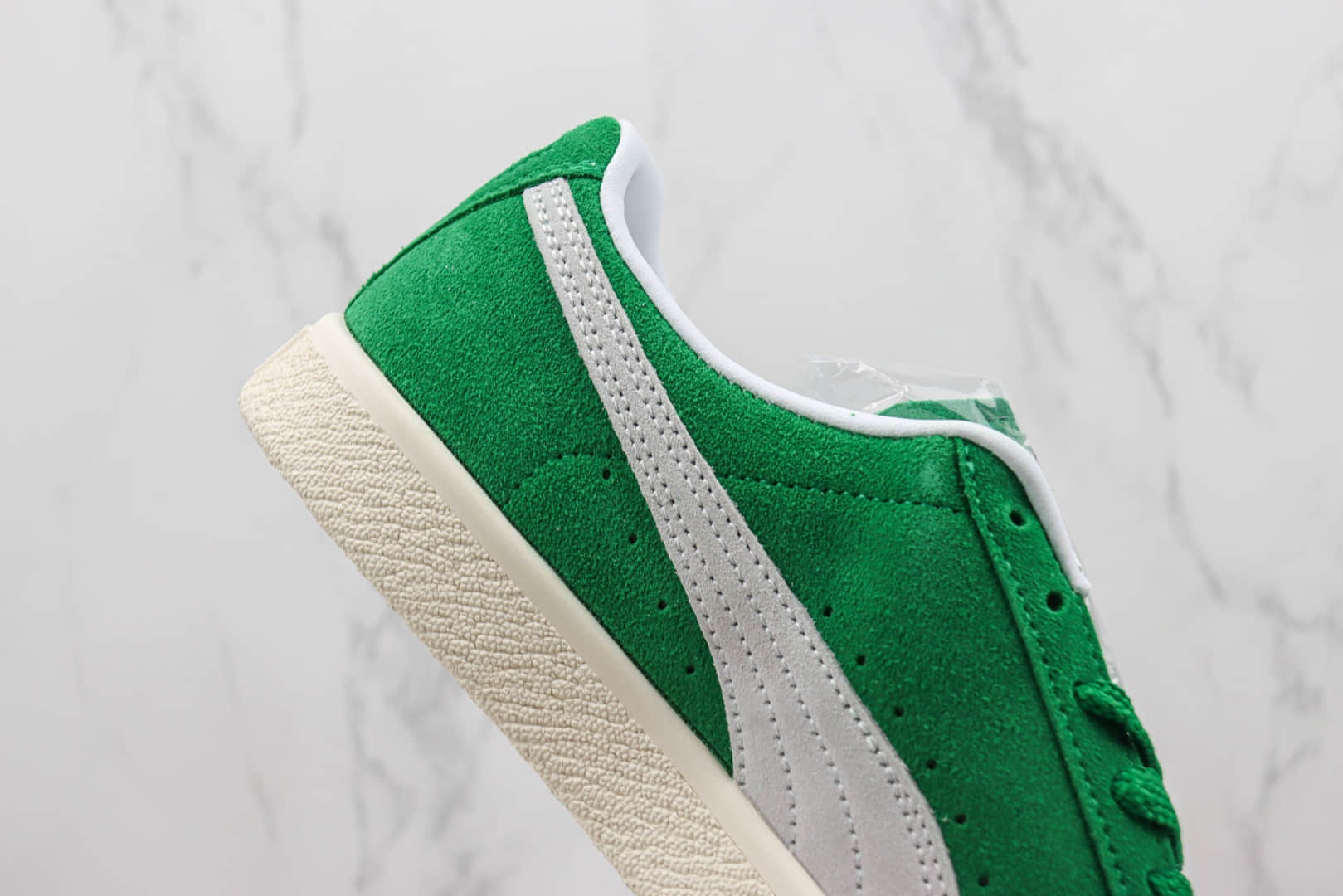 彪马PUMA Clyde OG纯原版本五十周年纪念白绿色低帮板鞋 莆田彪马货源 货号:391962-03