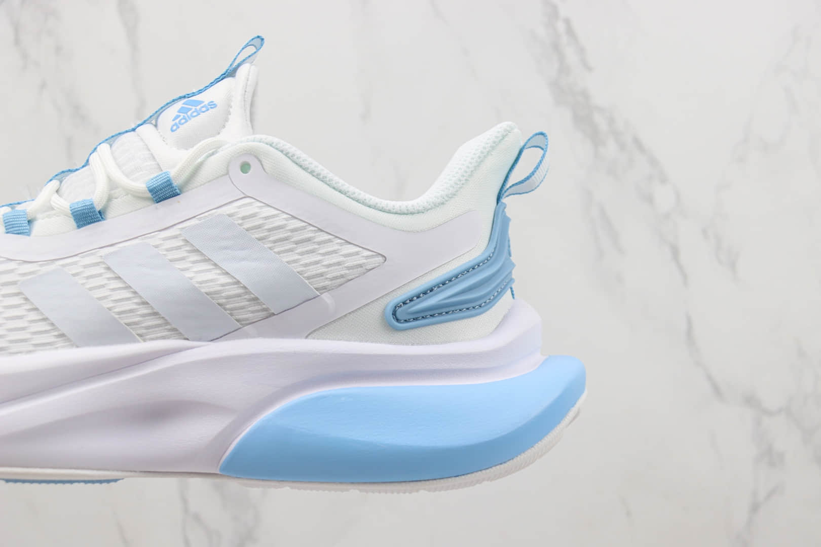 阿迪达斯adidas Alphabounce纯原版本阿尔法白蓝小椰子减震跑鞋 莆田复刻阿迪达斯 货号:HP6152