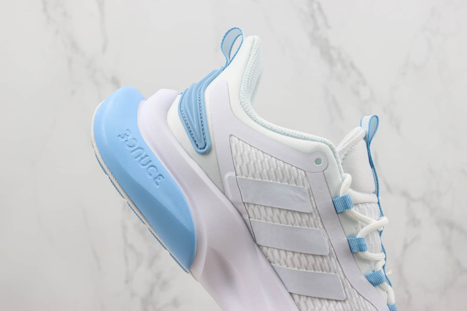 阿迪达斯adidas Alphabounce纯原版本阿尔法白蓝小椰子减震跑鞋 莆田复刻阿迪达斯 货号:HP6152