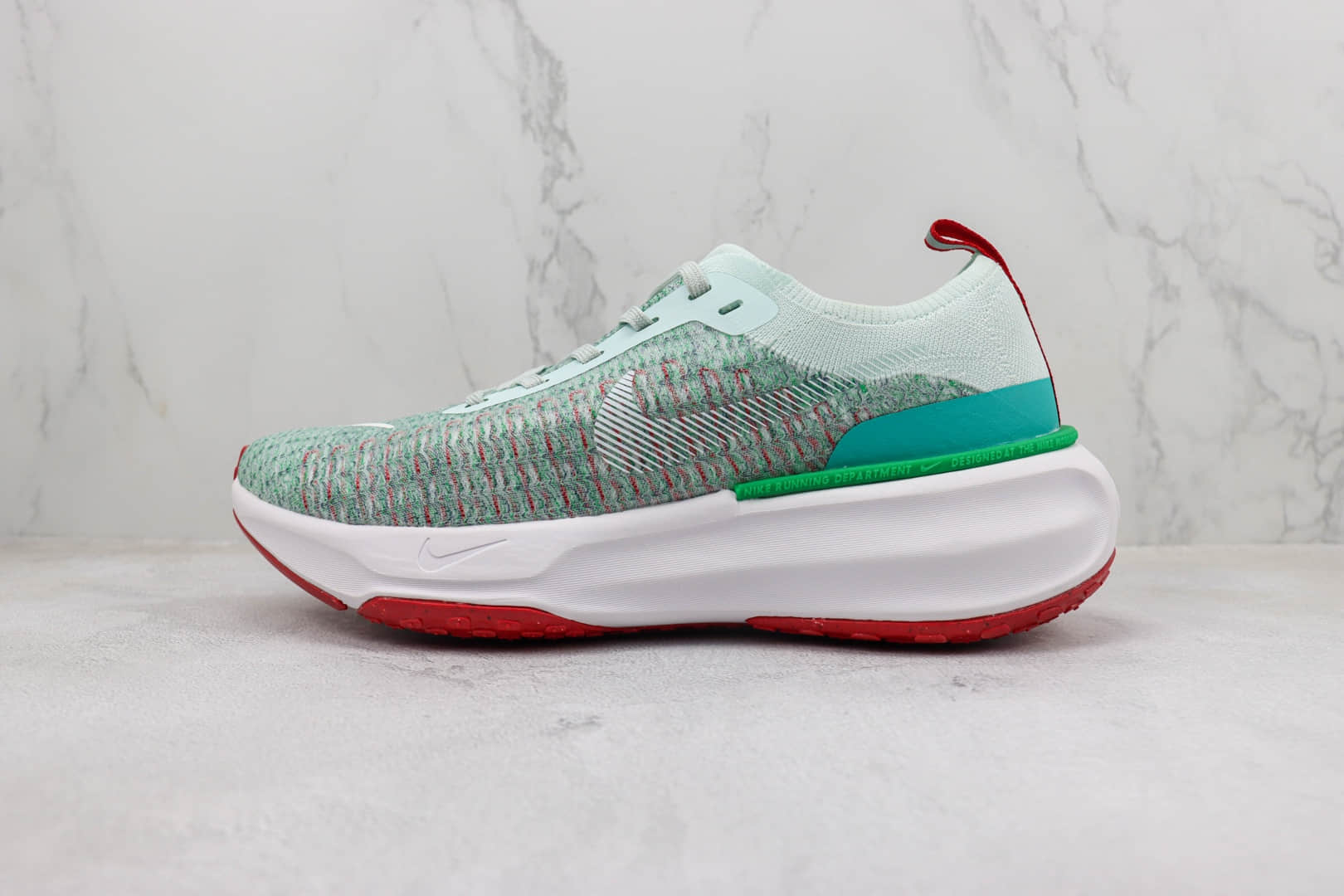 耐克Nike Zoom X Invincible Run Fk 3纯原版本针织绿红马拉松跑鞋 莆田复刻耐克 货号:DR2660-203