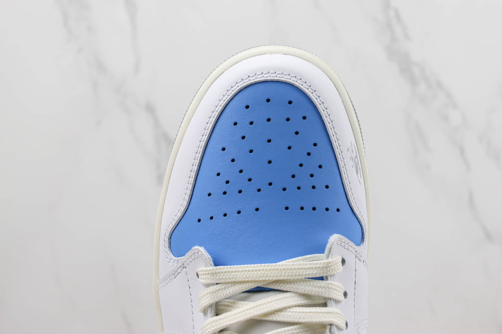 乔丹Air Jordan 1 Low纯原版本低帮AJ1白蓝火焰篮球鞋 莆田天花板AJ1系列 货号:FJ7219-441