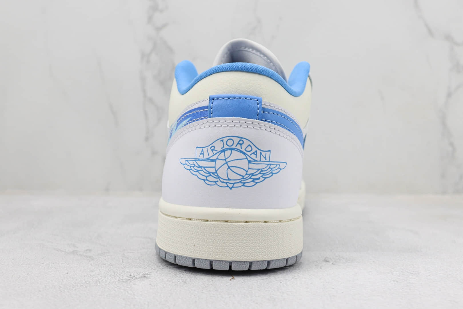 乔丹Air Jordan 1 Low纯原版本低帮AJ1白蓝火焰篮球鞋 莆田天花板AJ1系列 货号:FJ7219-441