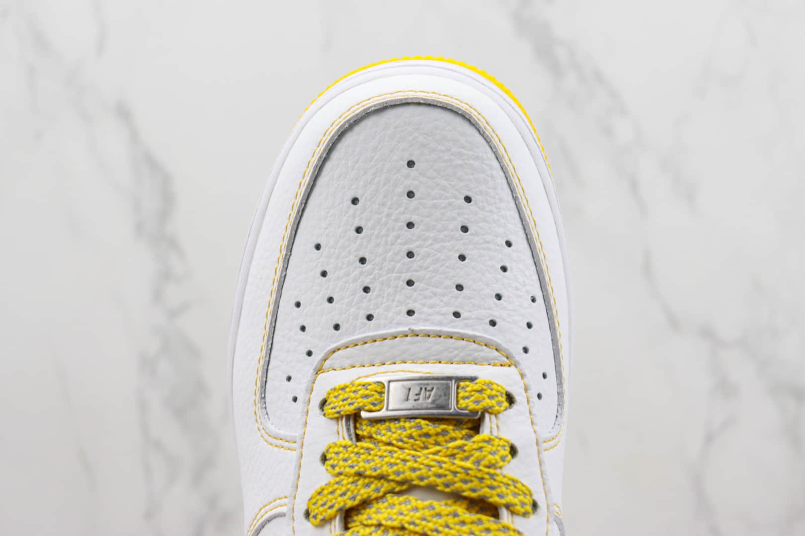 耐克Nike Air Force 1 '07 Low纯原版本低帮空军一号白黄缝线板鞋 莆田天花板AF1系列 货号:MM3603-026