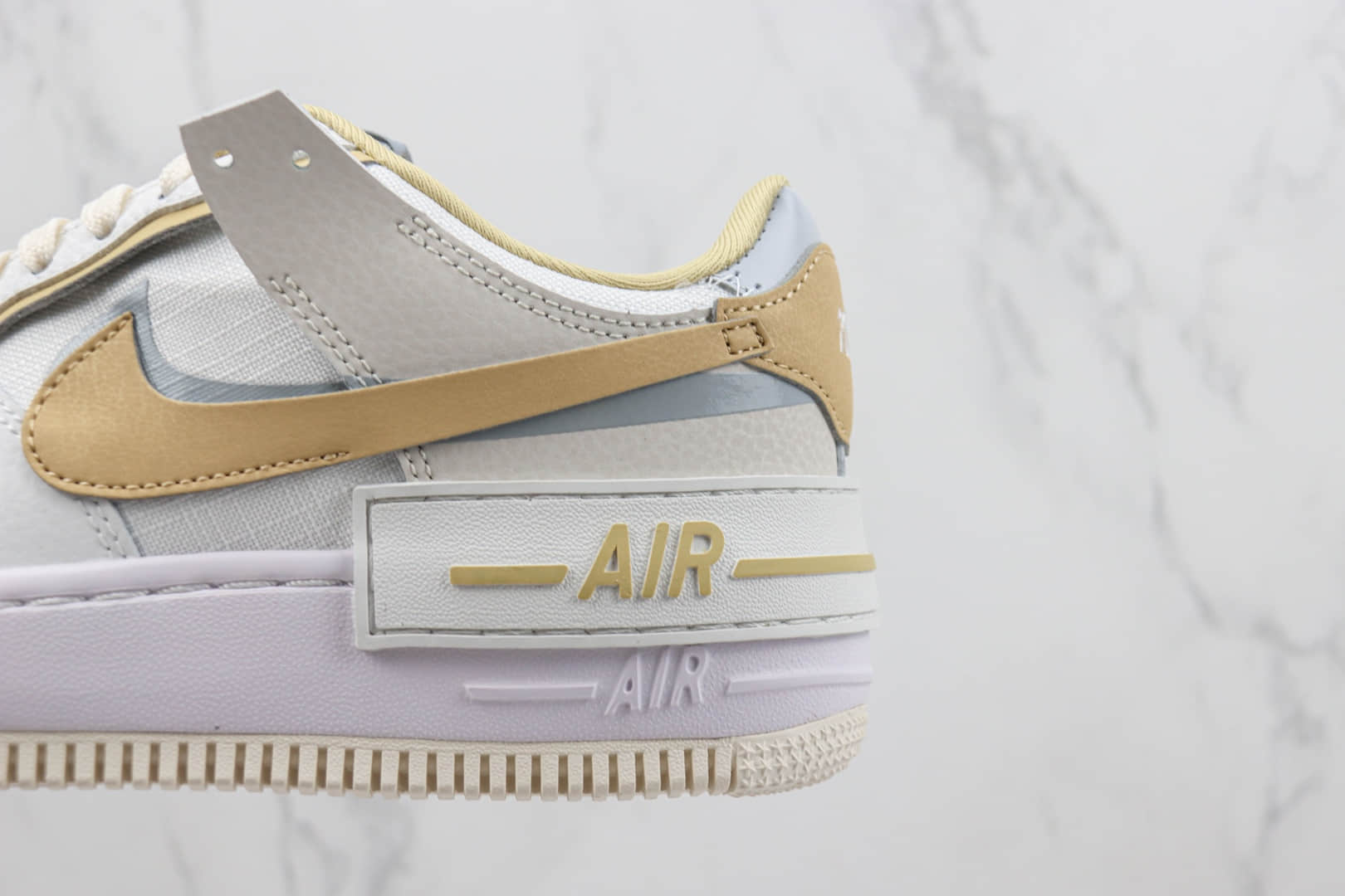 耐克Nike Air Force 1 Shadow纯原版本空军一号马卡龙解构板鞋 莆田复刻耐克 货号:DV7449-100