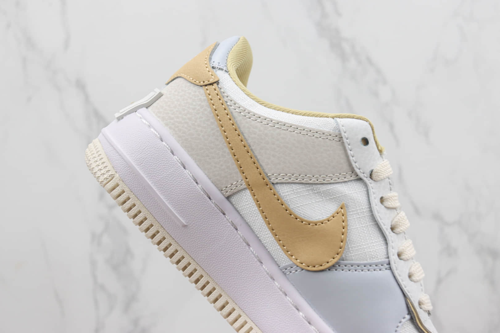 耐克Nike Air Force 1 Shadow纯原版本空军一号马卡龙解构板鞋 莆田复刻耐克 货号:DV7449-100