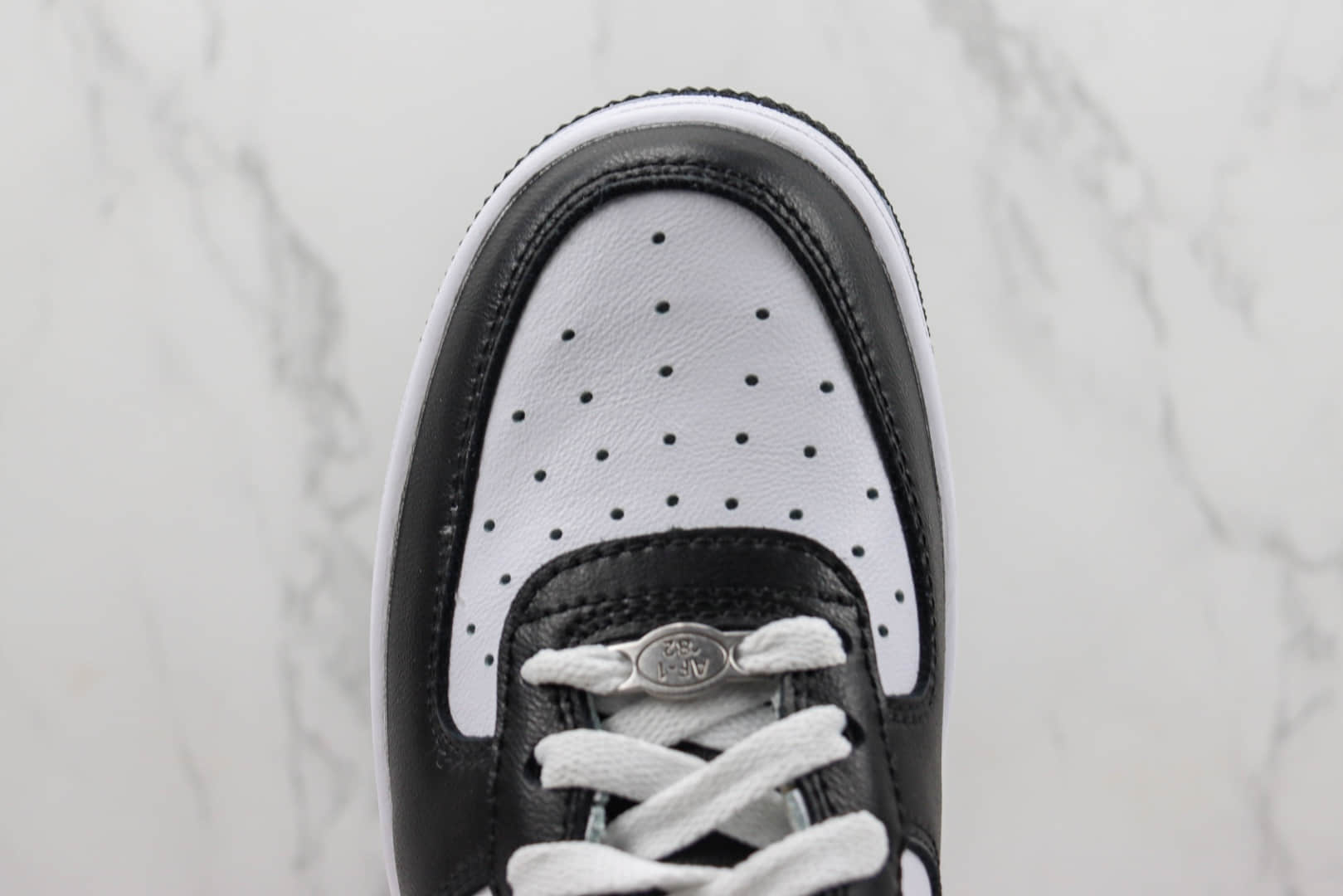 耐克Nike Air Force 1 '07 Low纯原版本低帮空军一号黑白TS刺绣板鞋 莆田耐克货源 货号:FJ5756-100