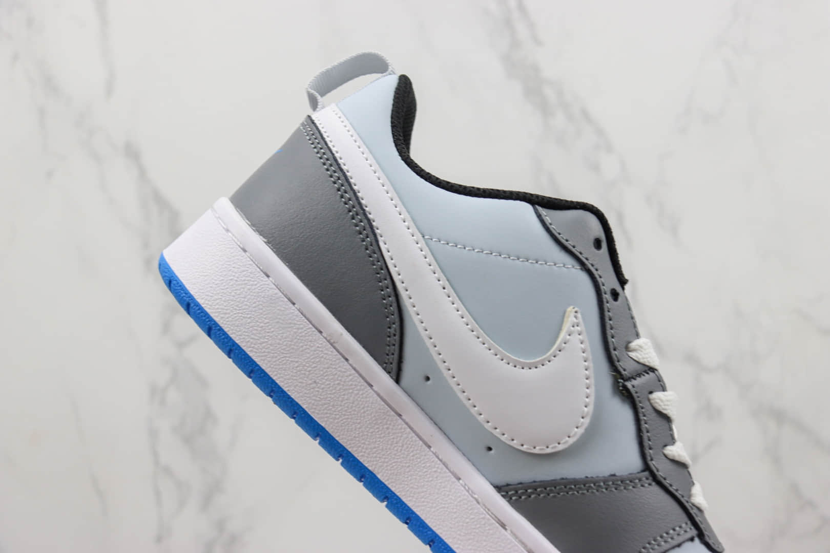 耐克Nike Court Borough Low 2纯原版本灰蓝色板鞋 莆田耐克工厂 货号:BQ5448-019