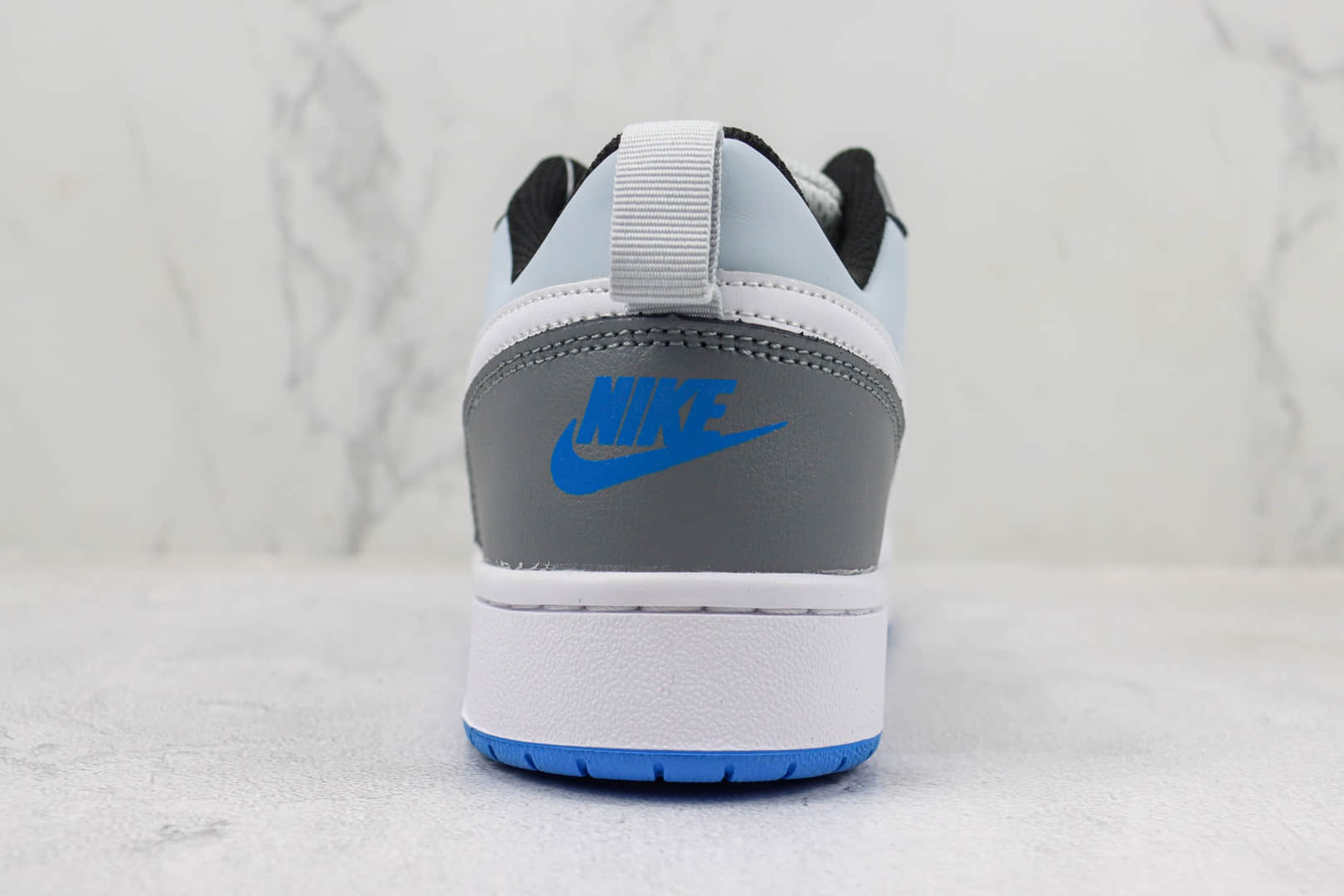 耐克Nike Court Borough Low 2纯原版本灰蓝色板鞋 莆田耐克工厂 货号:BQ5448-019