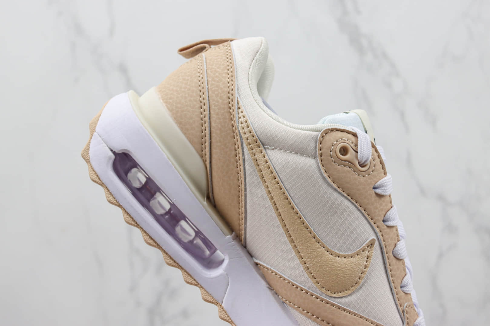 耐克Nike Air Max Dawn纯原版本黎明系列浅卡其气垫慢跑鞋 莆田耐克货源 货号:DR2395-600