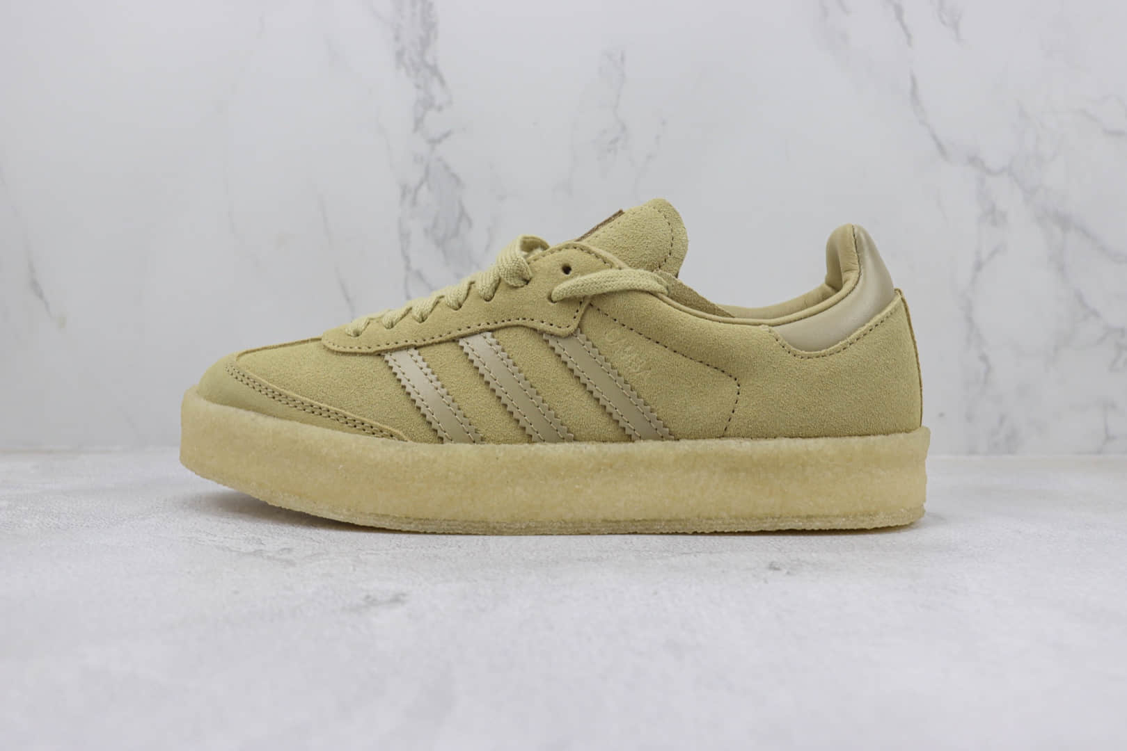 阿迪达斯KITH x Clarks x adidas Originals 8th Street Samba纯原版本三方联名三叶草桑巴沙漠黄板鞋 莆田复刻阿迪达斯 货号:ID7298