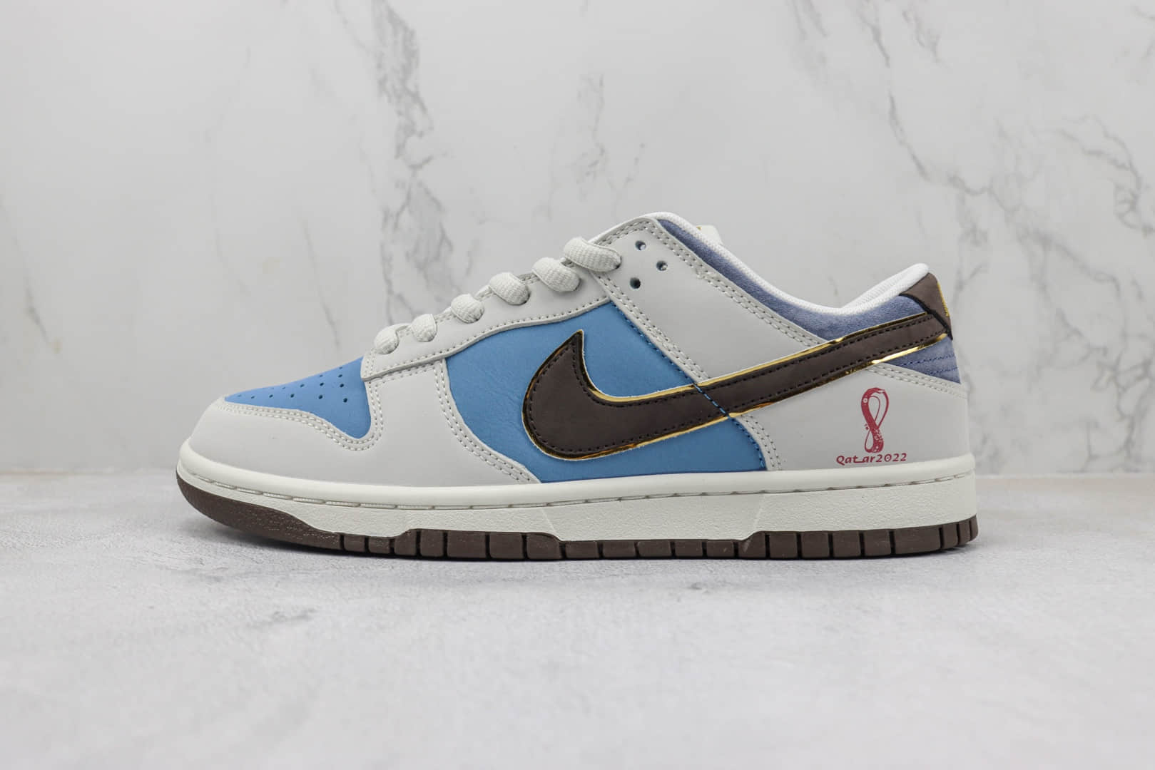 耐克Nike SB Dunk Low纯原版本低帮SB Dunk阿根廷队专属配色板鞋 莆田天花板Dunk系列 货号:AT2022-688