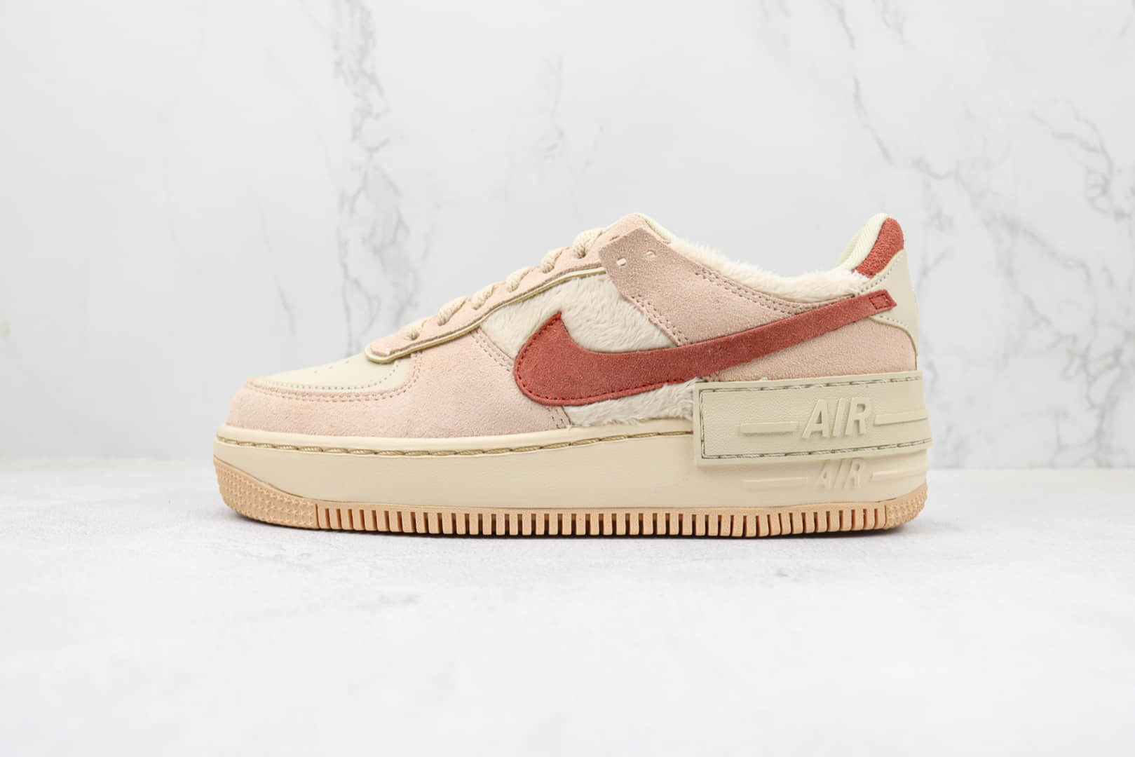 耐克Nike Air Force 1 Shadow纯原版本空军一号赤红色板鞋 莆田耐克工厂 货号:DZ4705-200